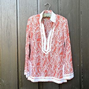 Tory Buch Coral Tunic Size 4